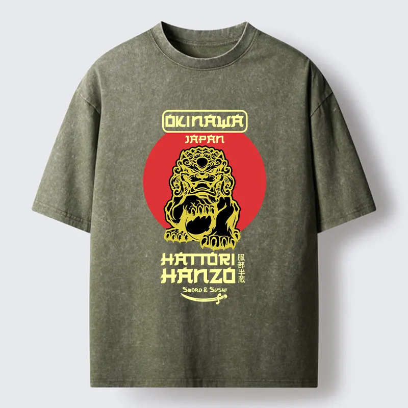 Tokyo-Tiger Hattori Hanzo Sword Washed T-Shirt