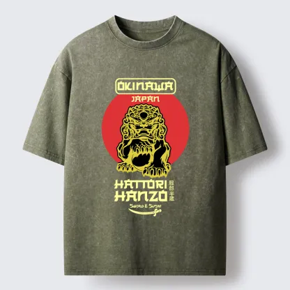 Tokyo-Tiger Hattori Hanzo Sword Washed T-Shirt