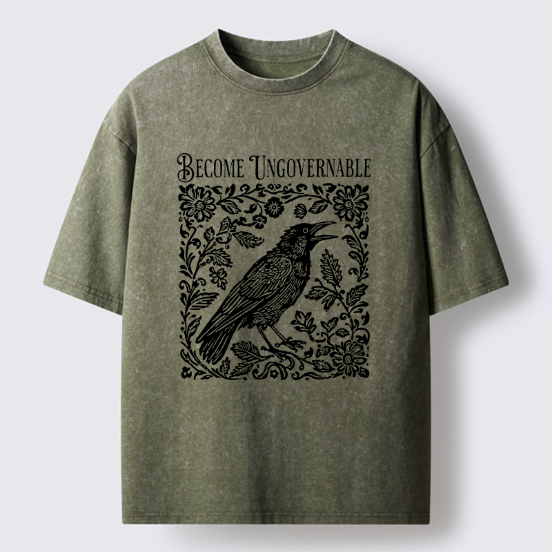Tokyo-Tiger Wild Crow Washed T-Shirt
