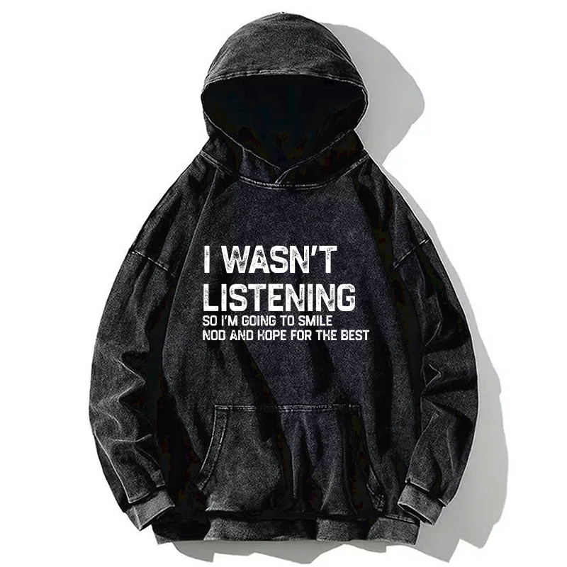Tokyo-Tiger Indifferent To Everything Washed Hoodie
