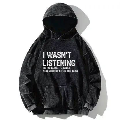 Tokyo-Tiger Indifferent To Everything Washed Hoodie
