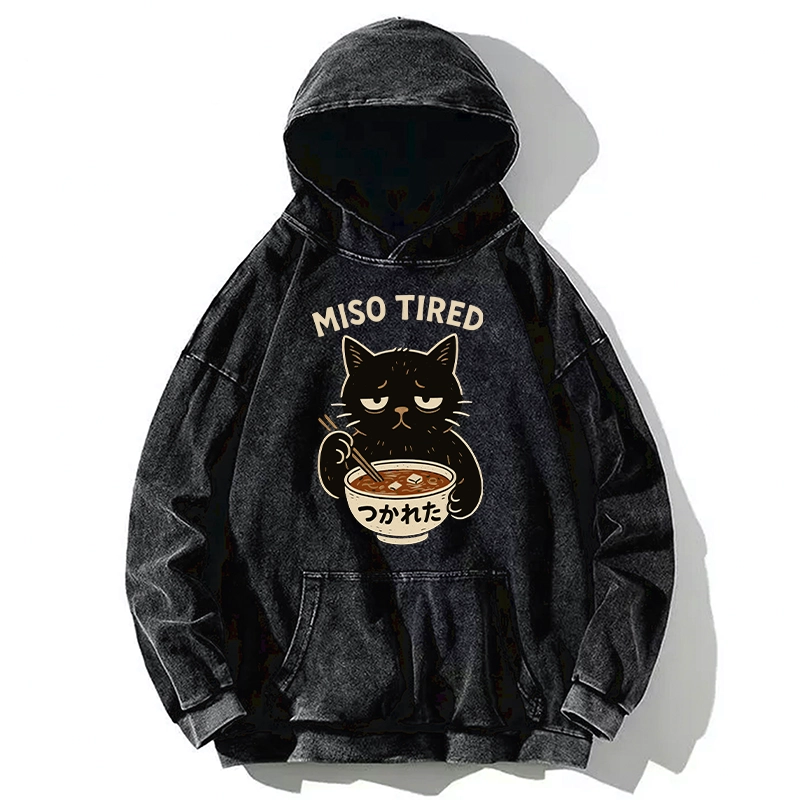 Tokyo-Tiger I’m So Tired Washed Hoodie