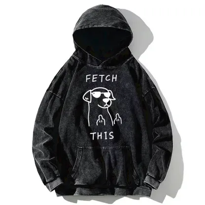 Tokyo-Tiger Rebellious Dog Washed Hoodie