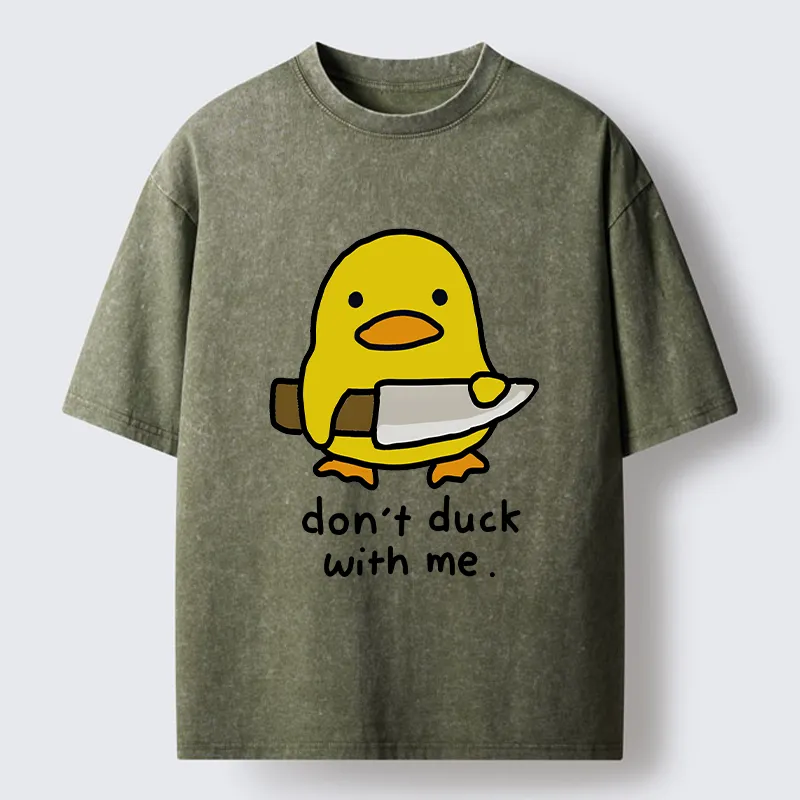 Tokyo-Tiger Duck With A Knife Washed T-Shirt