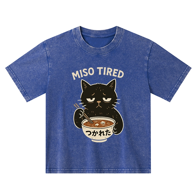 Tokyo-Tiger I’m So Tired Kids Washed T-Shirt