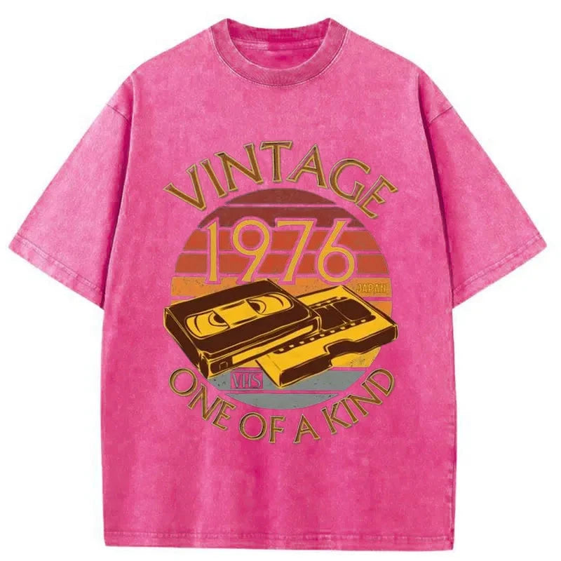 Tokyo-Tiger 70s Vintage VHS 1976 Japan Washed T-Shirt-tokyo-tiger