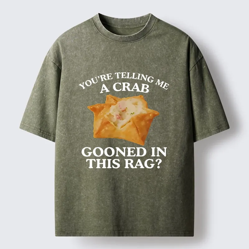 Tokyo-Tiger A Crab in a Crispy Wrap Washed T-Shirt