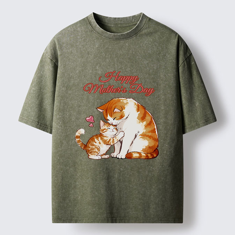 Tokyo-Tiger Love Of Cats Washed T-Shirt