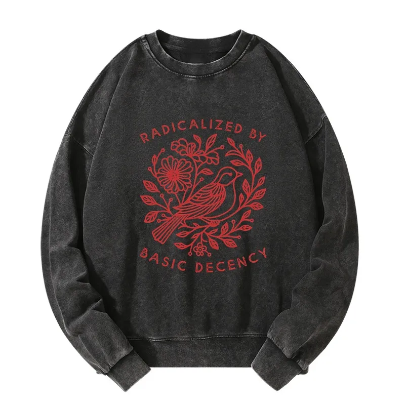 Tokyo-Tiger Pigeon That Was Moved Washed Sweatshirt