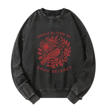 Tokyo-Tiger Pigeon That Was Moved Washed Sweatshirt