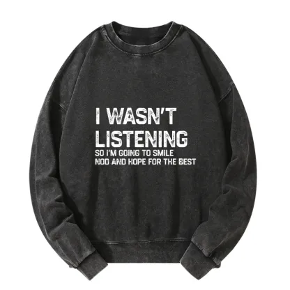 Tokyo-Tiger Indifferent To Everything Washed Sweatshirt