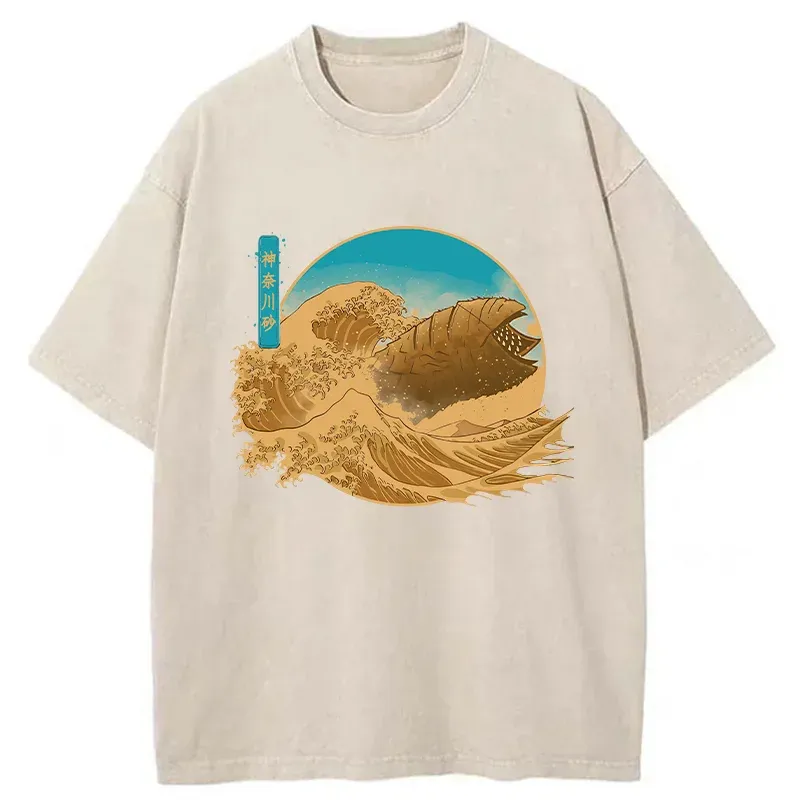 Tokyo-Tiger Desert And Sandworm Washed T-Shirt