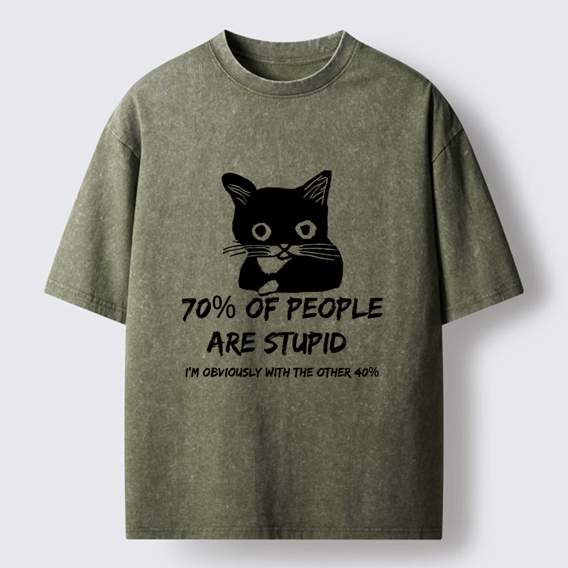 Tokyo-Tiger Opinionated Funny Washed T-Shirt