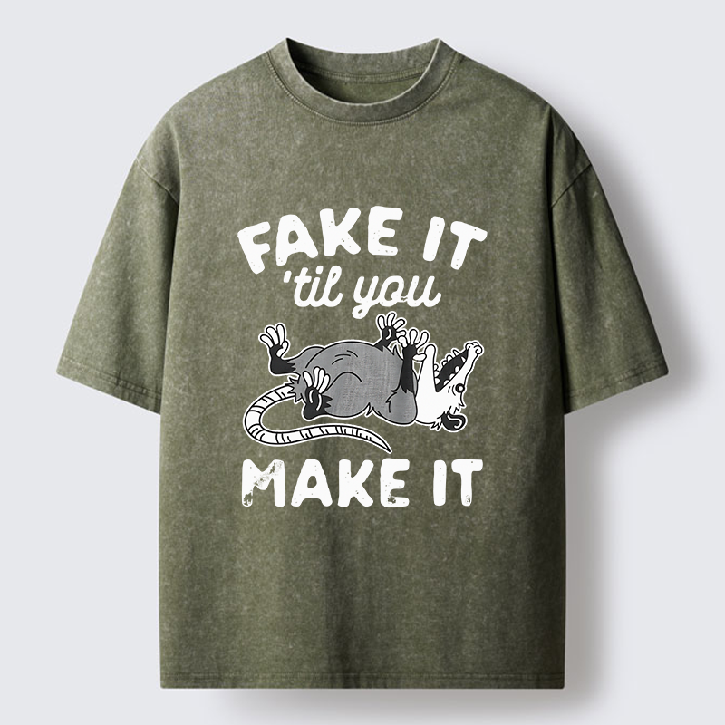 Tokyo-Tiger Pretending To Die Washed T-Shirt