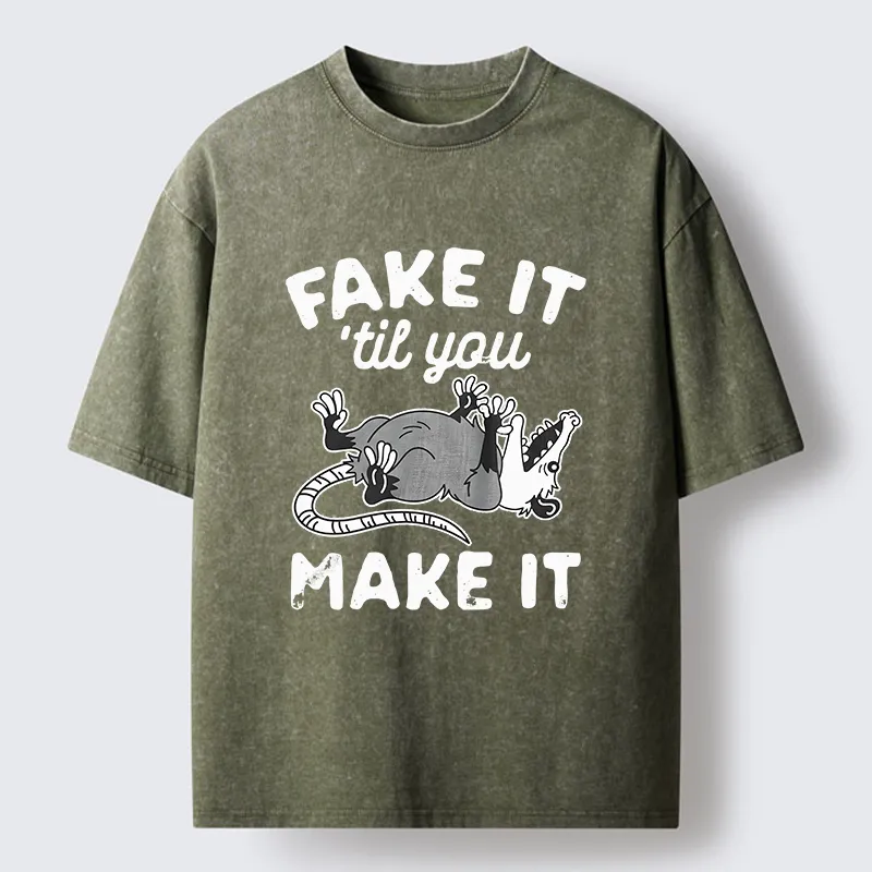 Tokyo-Tiger Pretending To Die Washed T-Shirt