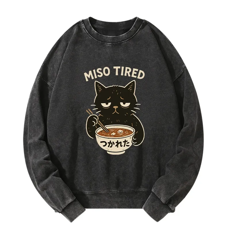 Tokyo-Tiger I’m So Tired Washed Sweatshirt