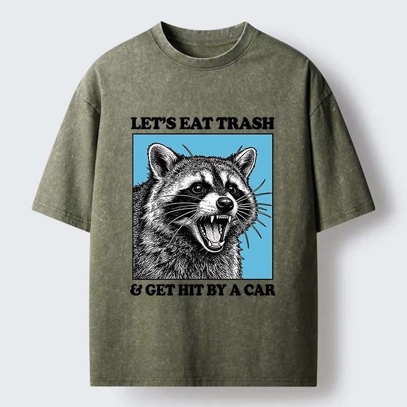 Tokyo-Tiger Raccoon Rebellion Washed T-Shirt
