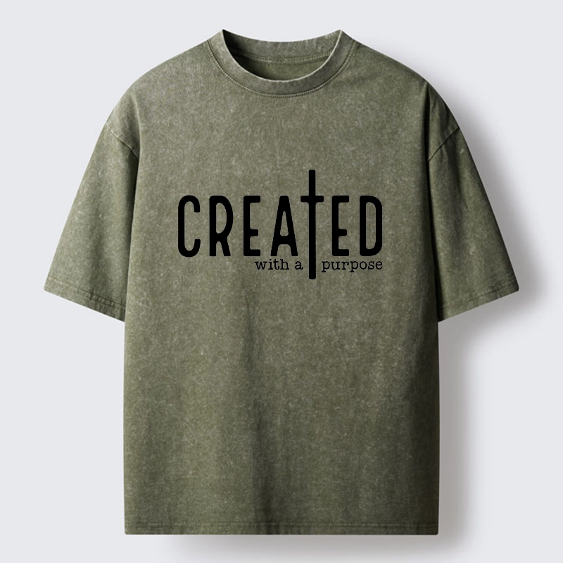 Tokyo-Tiger Created To Have A Meaning Washed T-Shirt