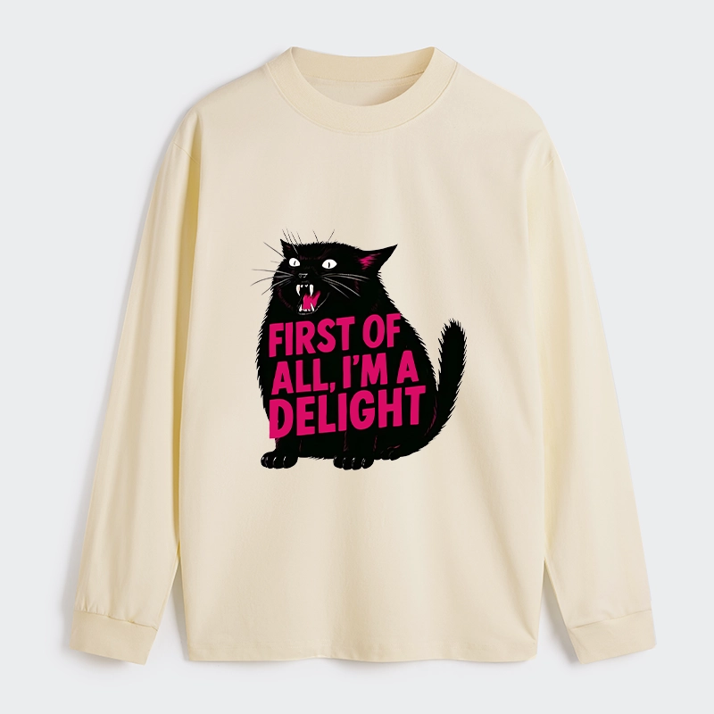 Tokyo-Tiger Roaring Black Cat Classic Long Sleeve T-Shirt