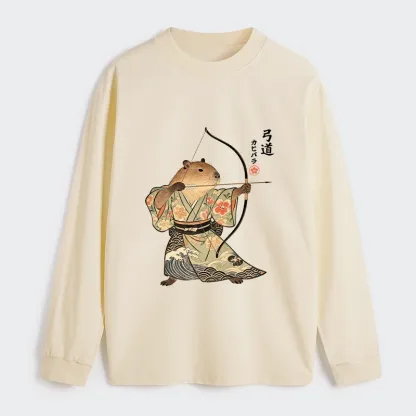 Tokyo-Tiger Capybara Archery Classic Long Sleeve T-Shirt