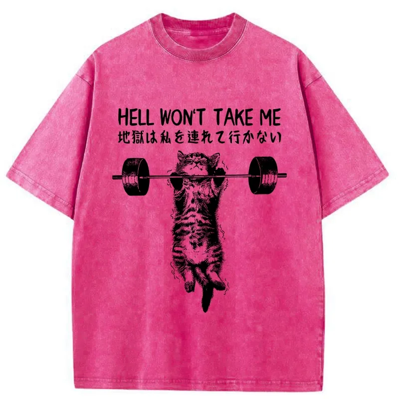 Tokyo-Tiger Hell Won't Take Me Washed T-Shirt