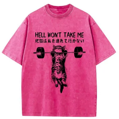 Tokyo-Tiger Hell Won't Take Me Washed T-Shirt