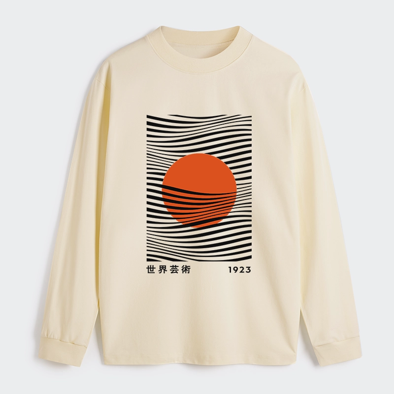 Tokyo-Tiger Minimalist Art Sun Classic Long Sleeve T-Shirt