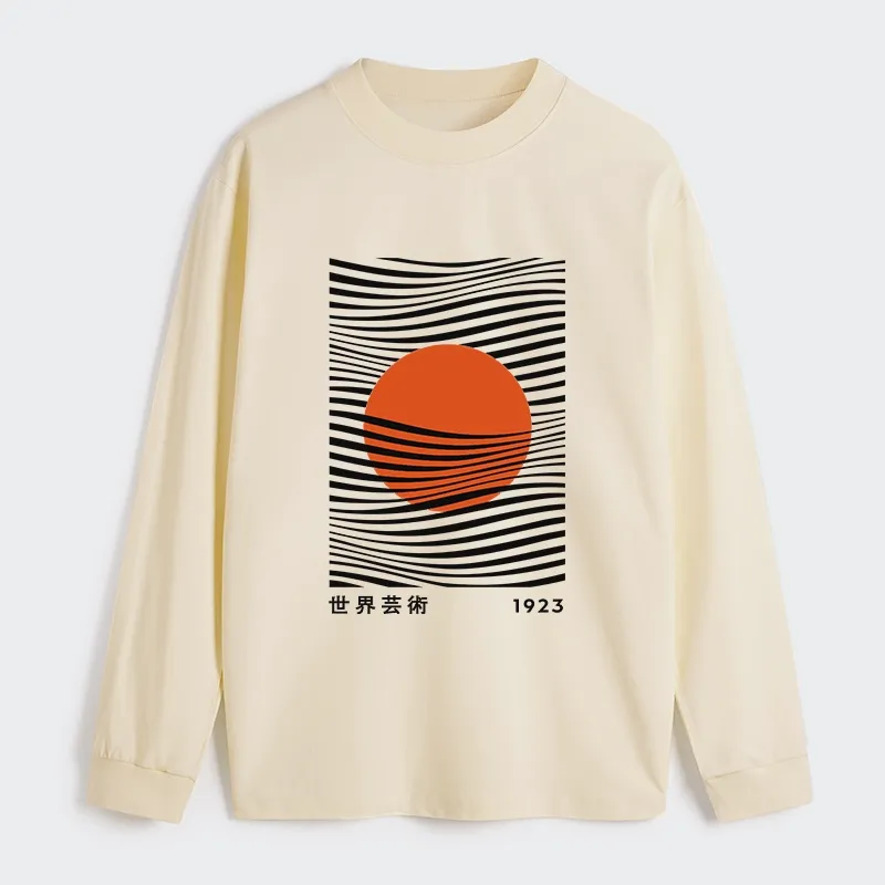 Tokyo-Tiger Minimalist Art Sun Classic Long Sleeve T-Shirt