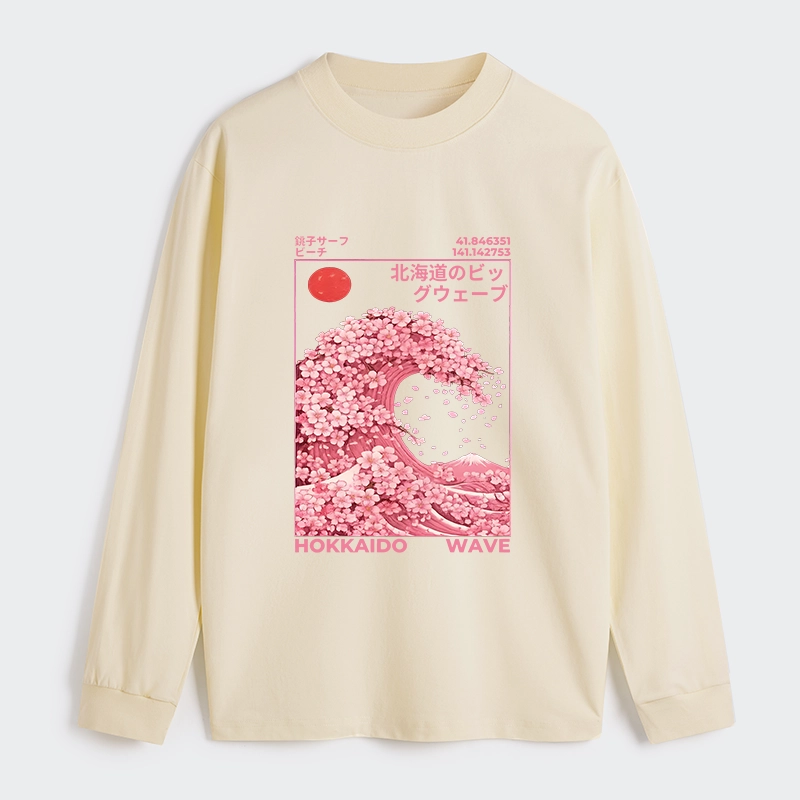 Tokyo-Tiger Sakura Wave Classic Long Sleeve T-Shirt