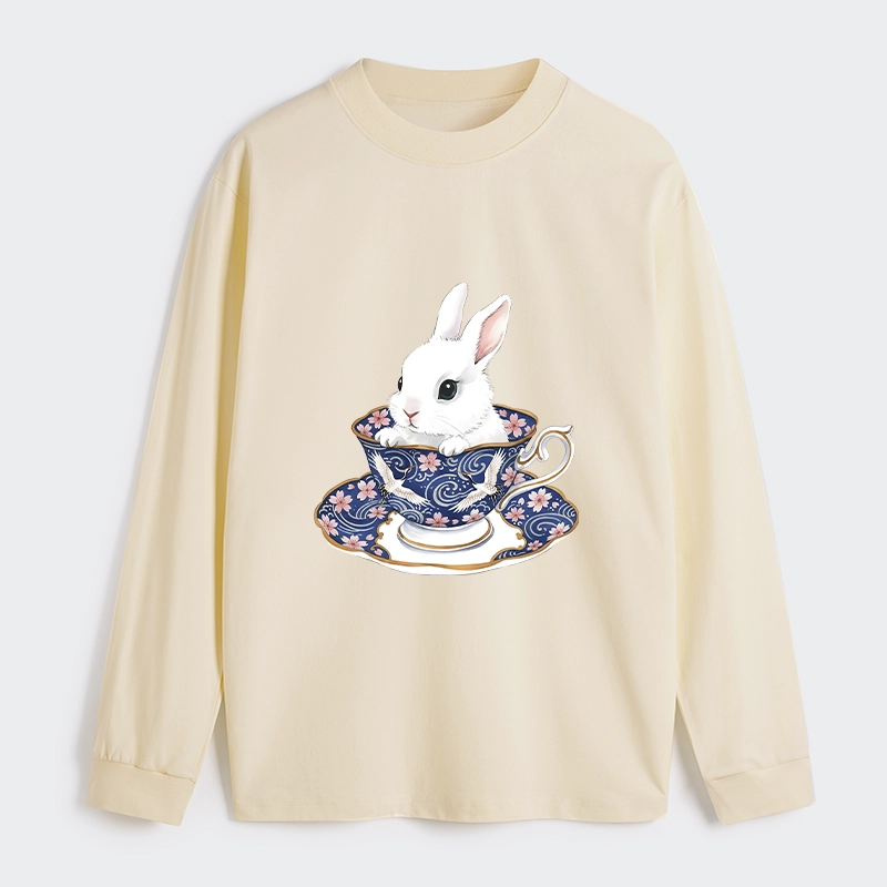 Tokyo-Tiger Cute Rabbit Tea Set Classic Long Sleeve T-Shirt