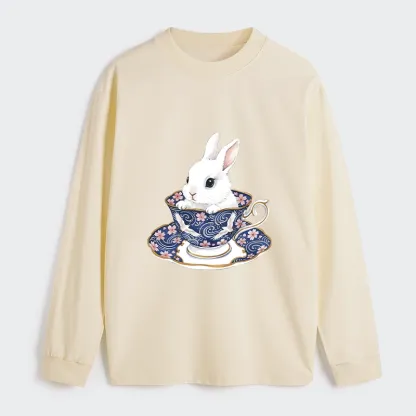 Tokyo-Tiger Cute Rabbit Tea Set Classic Long Sleeve T-Shirt