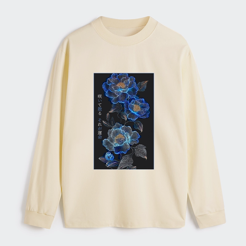 Tokyo-Tiger The Sea Of Flowers In The Darkness Classic Long Sleeve T-Shirt