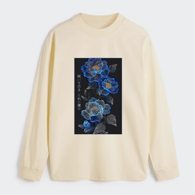 Tokyo-Tiger The Sea Of Flowers In The Darkness Classic Long Sleeve T-Shirt