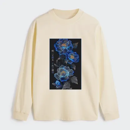 Tokyo-Tiger The Sea Of Flowers In The Darkness Classic Long Sleeve T-Shirt