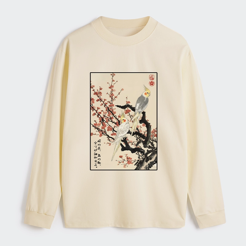 Tokyo-Tiger Whispers of Silent Blossoms Classic Long Sleeve T-Shirt