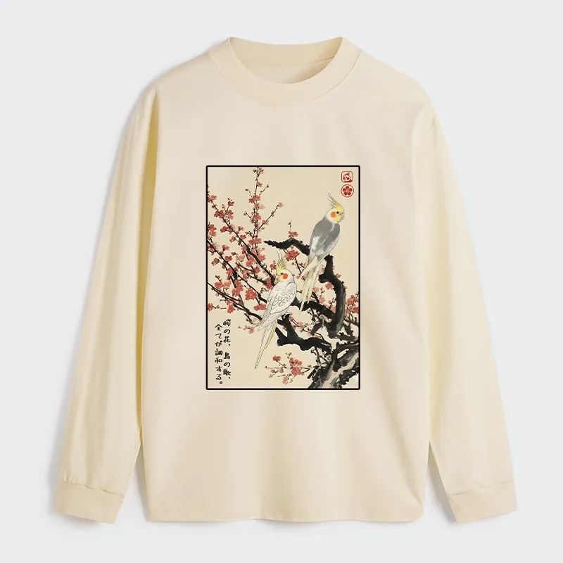 Tokyo-Tiger Whispers of Silent Blossoms Classic Long Sleeve T-Shirt