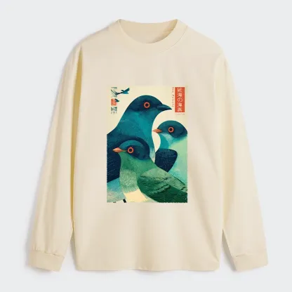 Tokyo-Tiger Petrels Of The Painted Sea Classic Long Sleeve T-Shirt