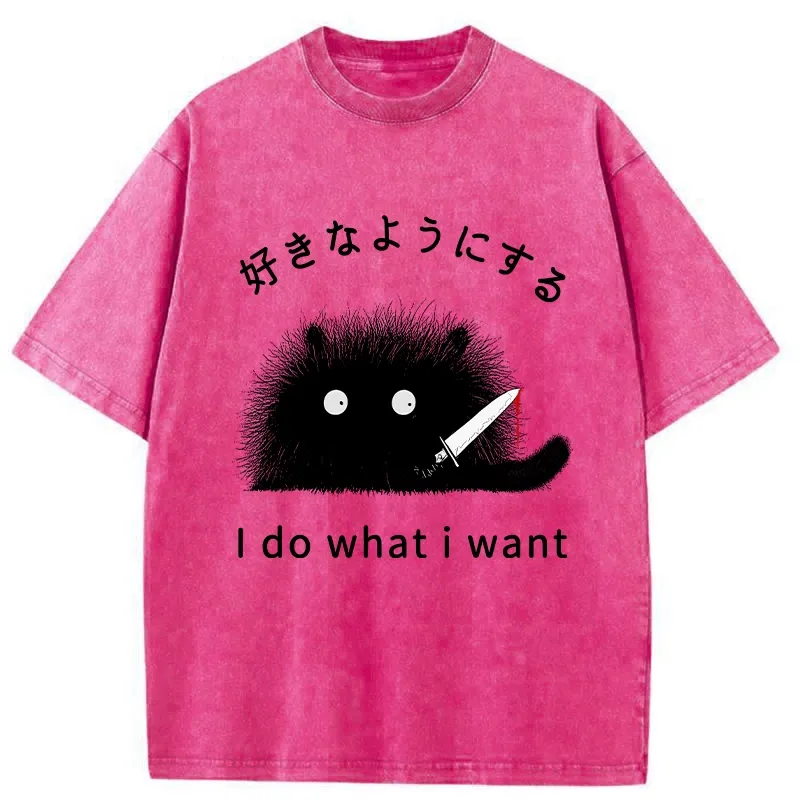 Tokyo-Tiger I Do What I Want Washed T-Shirt