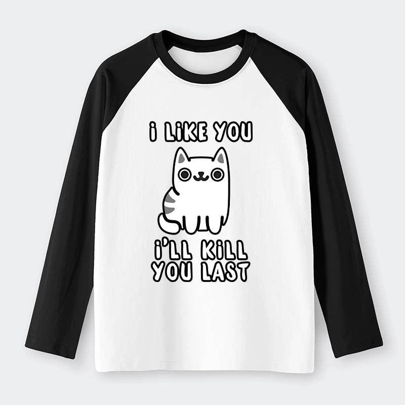 Tokyo-Tiger Cats And Humans Have A Love-hate Relationship Raglan Long Sleeve T-shirt