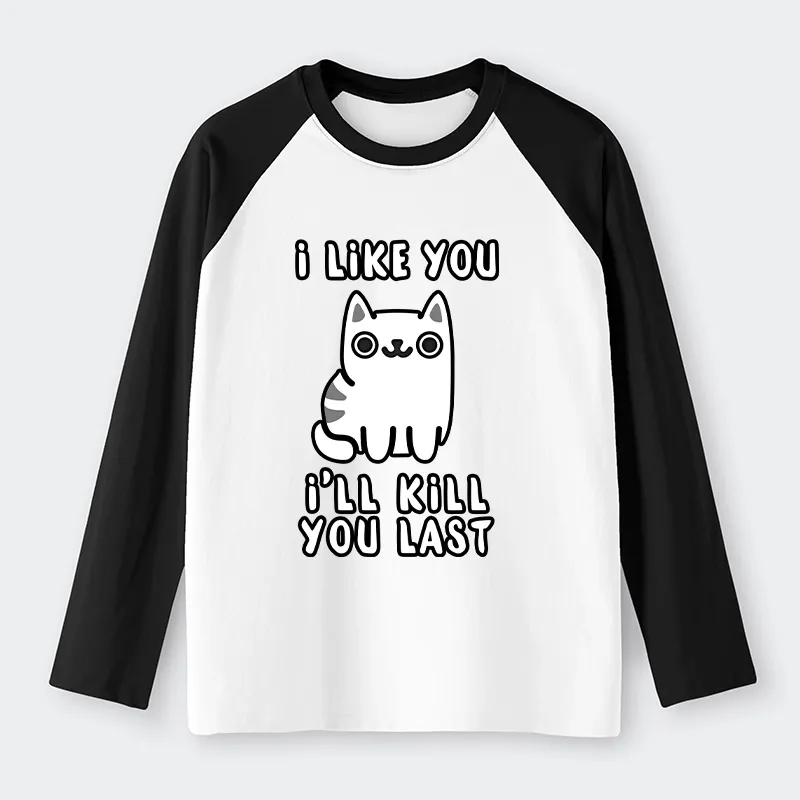 Tokyo-Tiger Cats And Humans Have A Love-hate Relationship Raglan Long Sleeve T-shirt