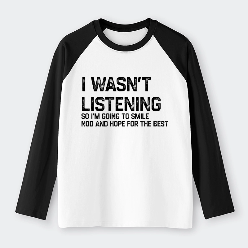 Tokyo-Tiger Indifferent To Everything Raglan Long Sleeve T-shirt