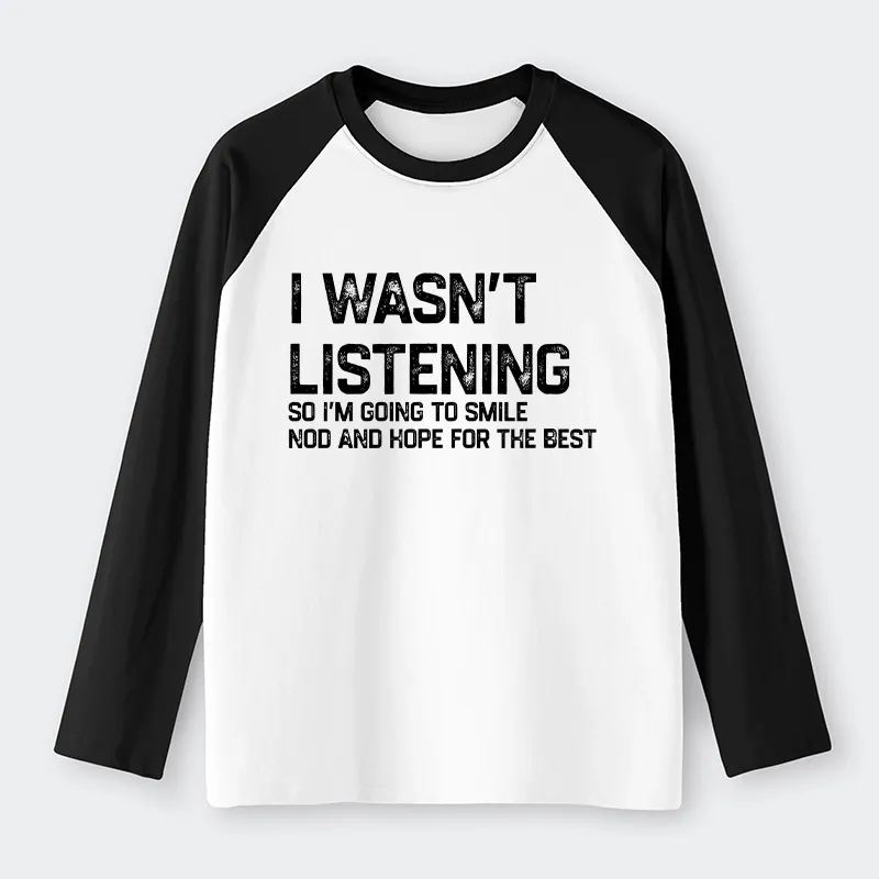 Tokyo-Tiger Indifferent To Everything Raglan Long Sleeve T-shirt