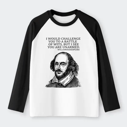 Tokyo-Tiger Your Intelligence Is Inferior To Mine Raglan Long Sleeve T-shirt