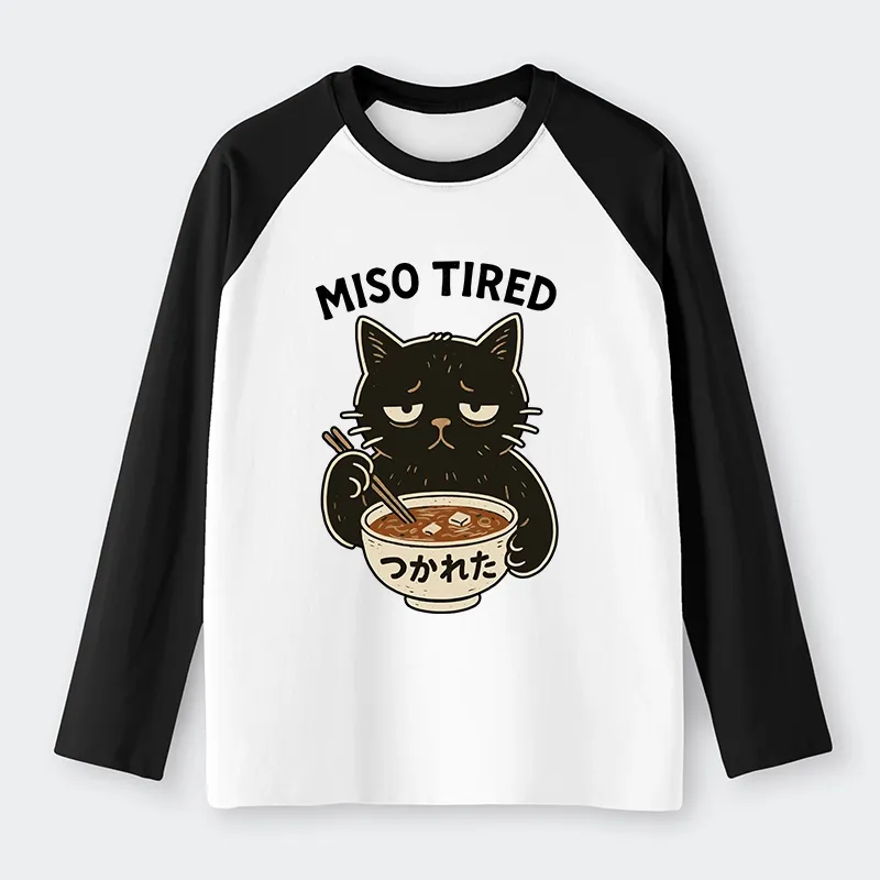 Tokyo-Tiger I’m So Tired Raglan Long Sleeve T-shirt