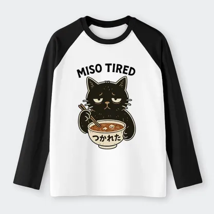 Tokyo-Tiger I’m So Tired Raglan Long Sleeve T-shirt