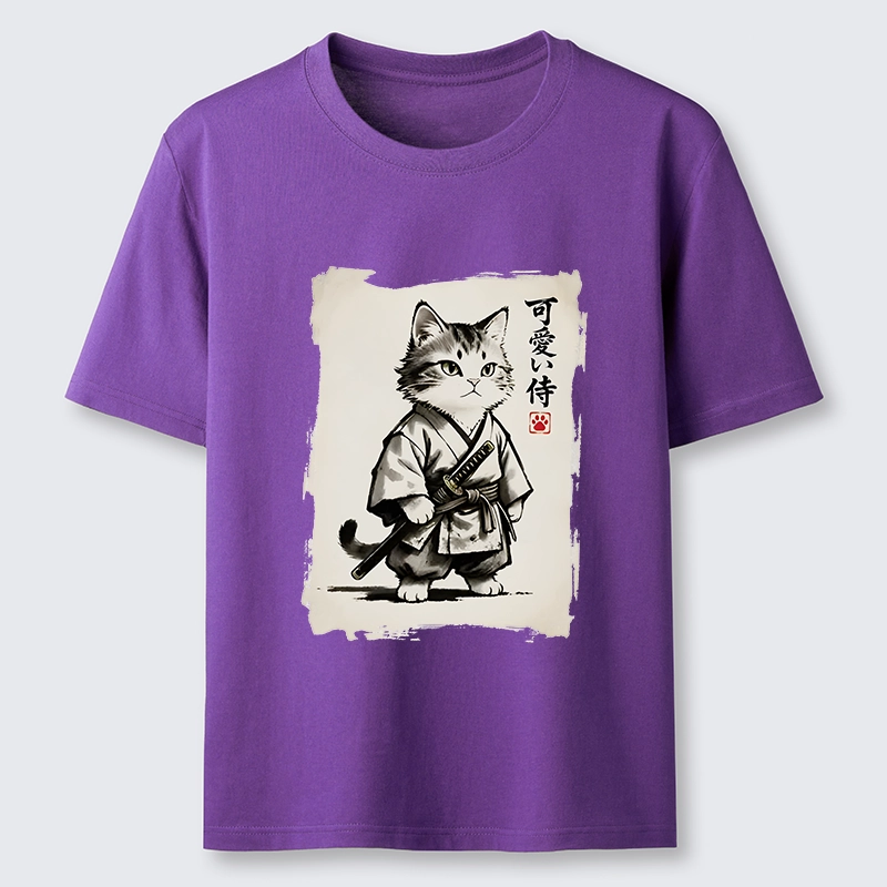 Tokyo-Tiger Japanese Samurai Cat Illustration Classic T-Shirt