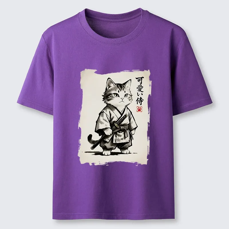 Tokyo-Tiger Japanese Samurai Cat Illustration Classic T-Shirt