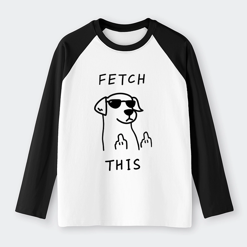 Tokyo-Tiger Rebellious Dog Raglan Long Sleeve T-shirt