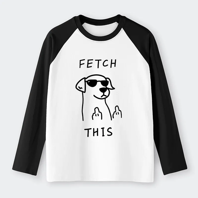 Tokyo-Tiger Rebellious Dog Raglan Long Sleeve T-shirt