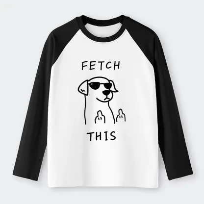 Tokyo-Tiger Rebellious Dog Raglan Long Sleeve T-shirt